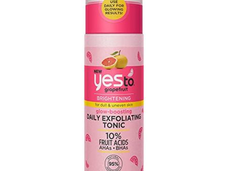 Yes To, Tónico líquido exfoliante que potencia el brillo para una piel retexturizada y más brillante, paquete cuádruple de 4 fl oz Embalaje Deteriorado For Cheap