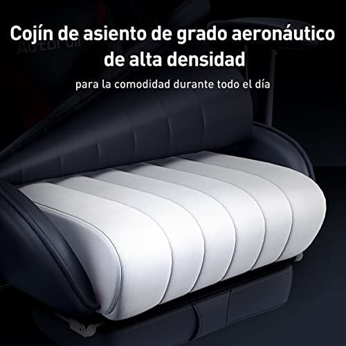 Autofull Silla Gaming Ergonómica Silla de Oficina Silla Gamer Cuero de PU Silla de Escritorio, Altura e inclinación Ajustables, Soporte Lumbar y reposapiés, Negro (garantía de Tres años) Reacondicionado Discount