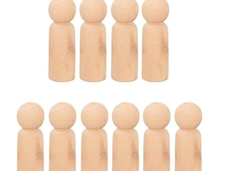 Healifty 10 figuras de madera para pintar, conos de madera decorativos. Embalaje Deteriorado Online Hot Sale