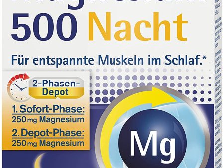 Tetesept Magnesium 400 - Suplemento dietético para músculos, corazón y nervios - Muy fácil de tragar debido al pequeño tamaño de la tableta 30uds  Embalaje Deteriorado For Sale