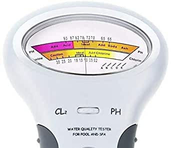 1 medidor de agua de calidad y pH y Cl2, portátil digital, monitor de Ph Agua, comprobador de cloro, piscina, kit de prueba (Embalaje Deteriorado) Reacondicionado Discount